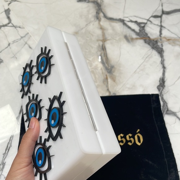 🧿 Lola Basso Multi Evil Eye Clutch 🧿 NEW - Picture 5 of 13